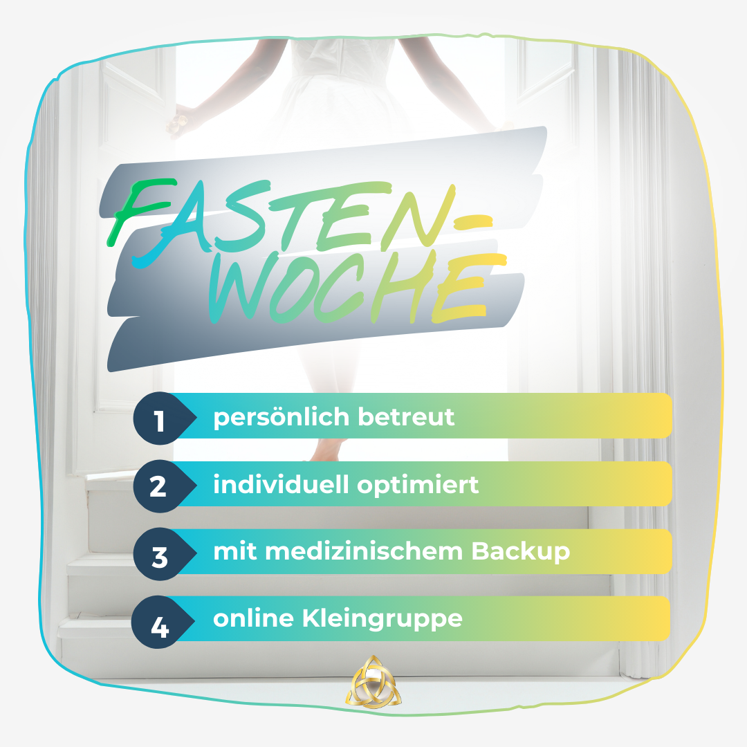 Cover Fastenkurs. Basische und pflanzenbasierte Lebensmittel zur Unterstützung beim Heilfasten. Einladung zur Fastengruppe.